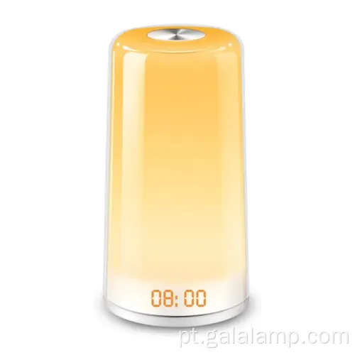 Almo de despertador de simulação de acordado leve ao nascer